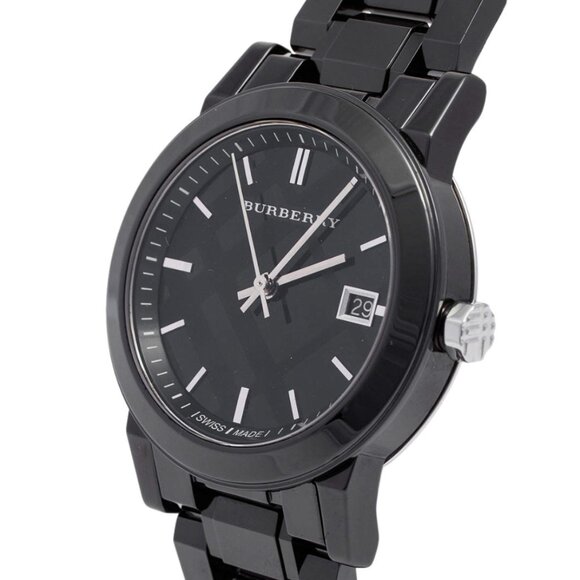 NWT Burberry Unisex Classic Checked Analog Quartz 34mm Watch BU9181
